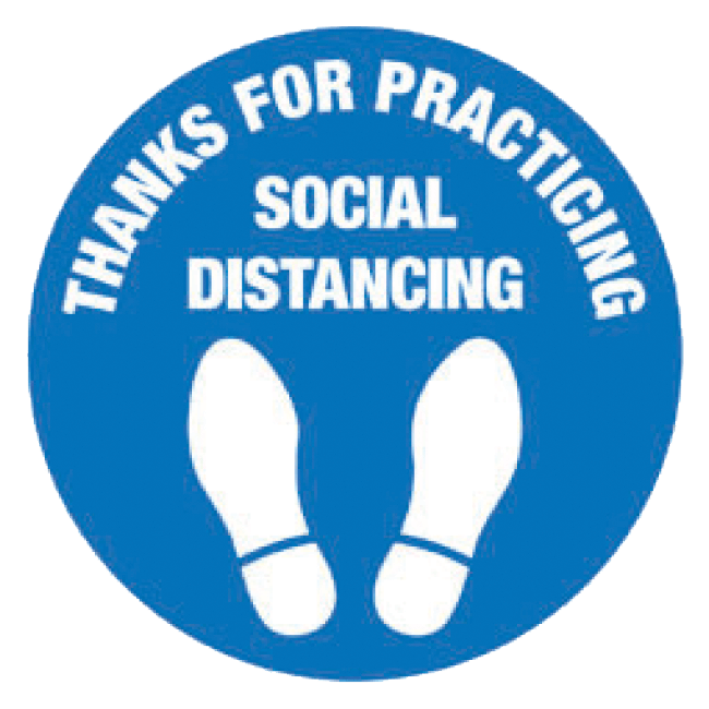 Space Markers Round Shape Blue: 