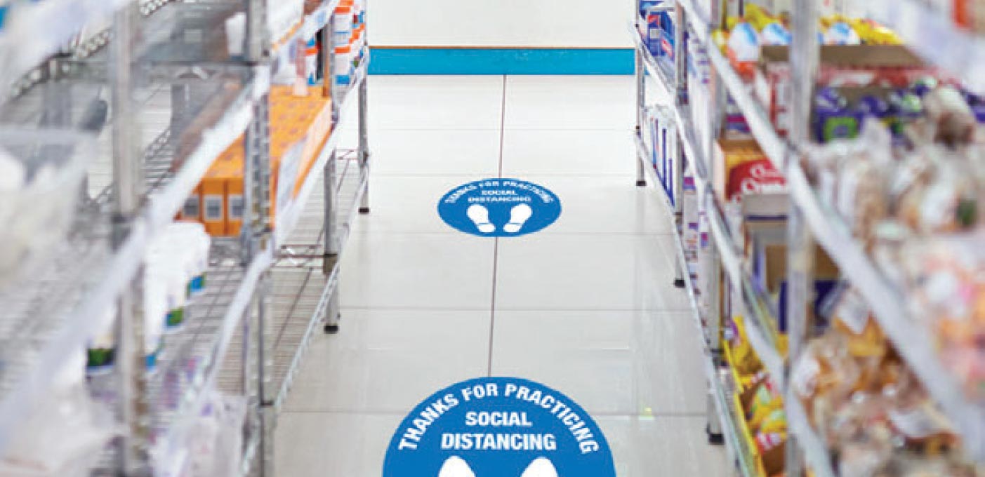 Space Markers Round Shape Blue: 