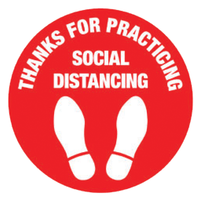 Space Markers Round Shape Red: 